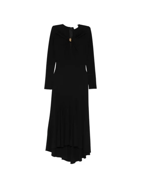Rochie maxi Elisabetta Franchi până la genunchi de costum negru