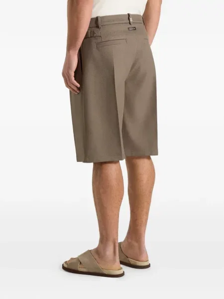 Tvídové bermudy Manière De Voir hnědé