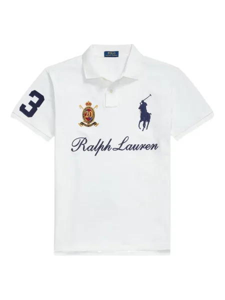 Șapcă Polo Ralph Lauren cu broderie din țesătură twill în carouri albastru