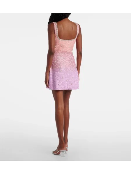 Rochie Clio Peppiatt de cristal roz