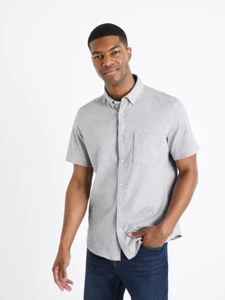 Cămașă Celio tricotate gri