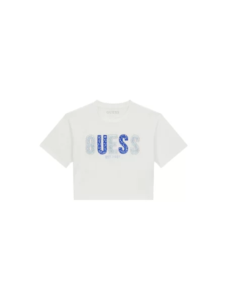 Guess T-Shirt Relaxed Fit λευκό