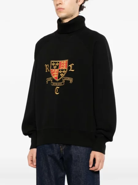 Șapcă Polo Ralph Lauren cu broderie de catifea cord clasică negru