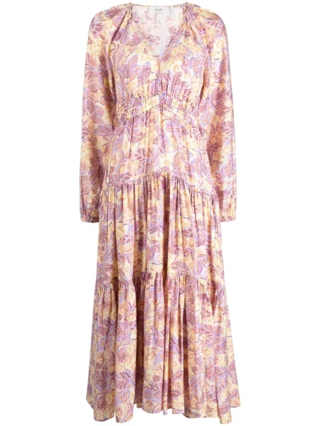 Rochie A.l.c. cu model floral cu imagine de costum