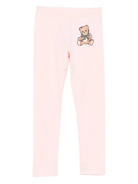 Legginsy dziecięce Moschino różowe