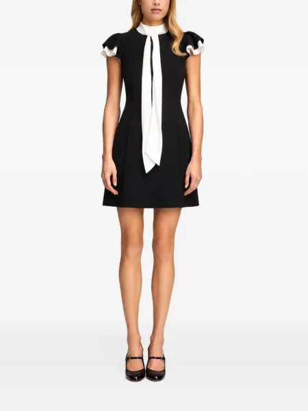 Rochie mini Cinq A Sept cu volane cu legături negru