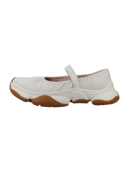 Camper balerini de piele Karst 2 alb