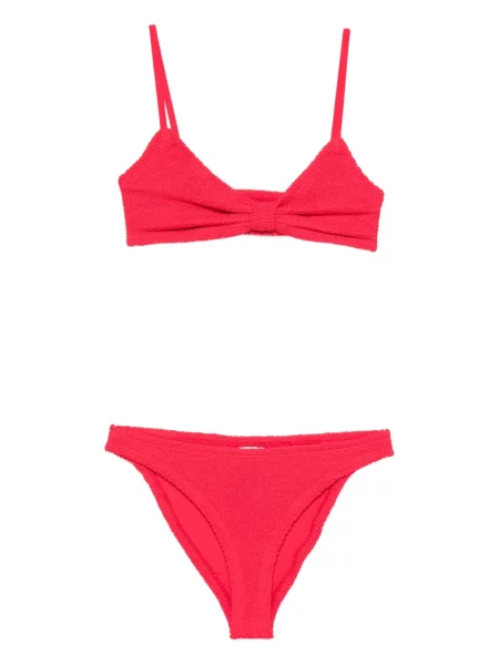 Bikini Hunza G z kokardką czerwony