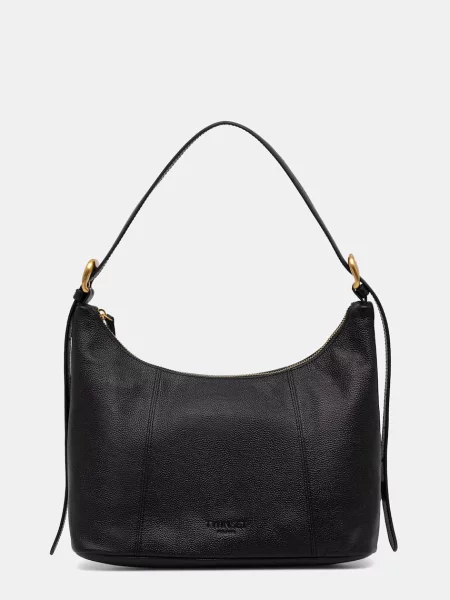 Geanta hobo Twinset din piele negru