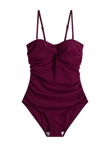 Bonprix Costum de baie modelator mov zmeură