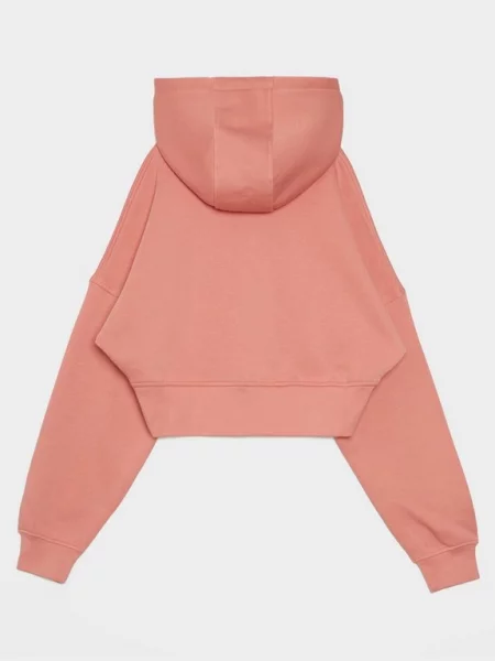 Reebok Bluza Z Kapturem Wardrobe Essentials Crop różowa