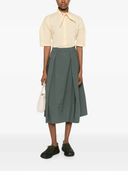 Plisované plisované sukně Woolrich zelené