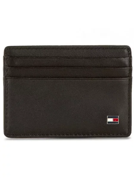 Tommy Hilfiger Portfel skórzany Eton czarny