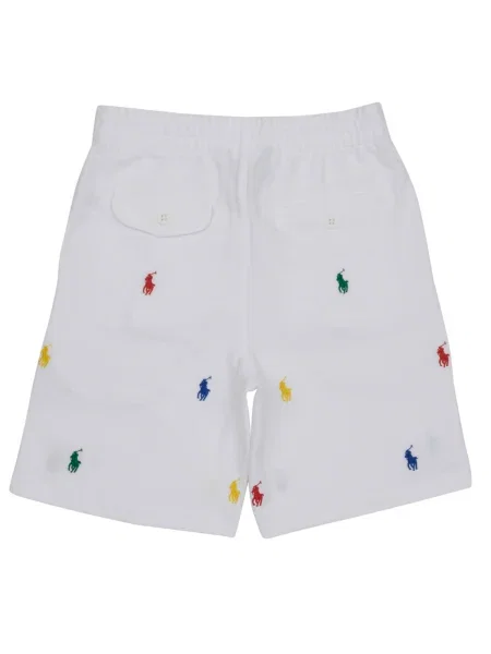 Pantaloni scurți de sport copii Polo Ralph Lauren alb