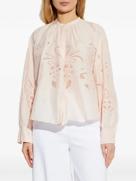 Bluză Forte_forte cu broderie roz