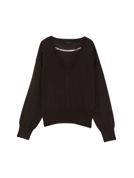 Sweter Liu Jo wełniany brązowy