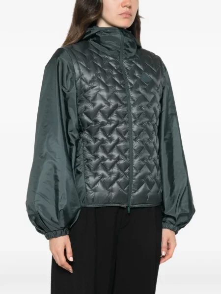 Geacă Moncler cu glugă verde