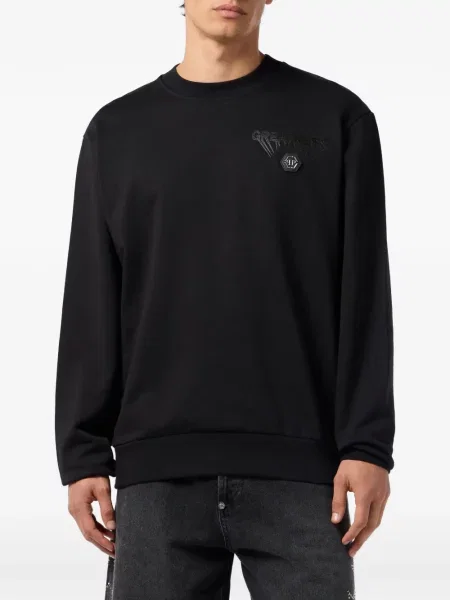 Hanorac crewneck Philipp Plein negru