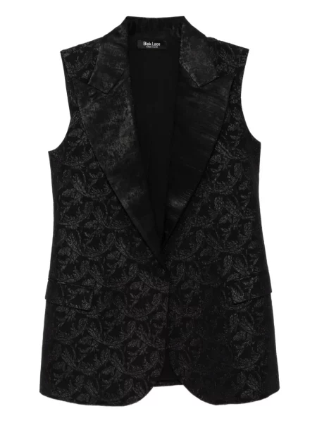Kamizelka Blaklace w kwiatki z nadrukiem czarna