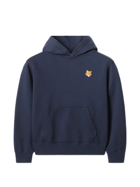 Bluza z kapturem dziecięca Maison Kitsune niebieska