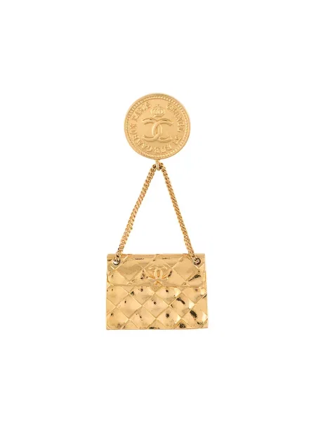 Klasická brož Chanel Pre-owned zlatá