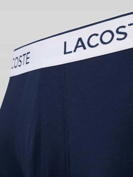 Bokserki Lacoste 3 pack navy blue granatowe
