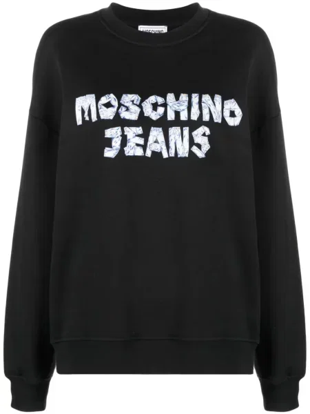 Blugi Moschino cu imagine negru