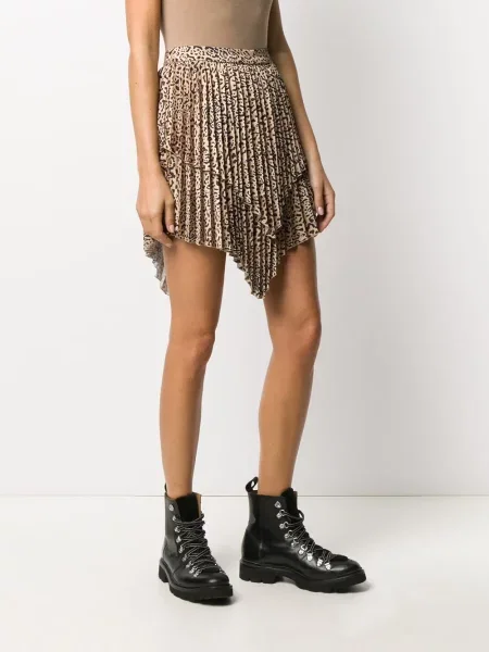 Spódnica plisowana Wandering brązowa