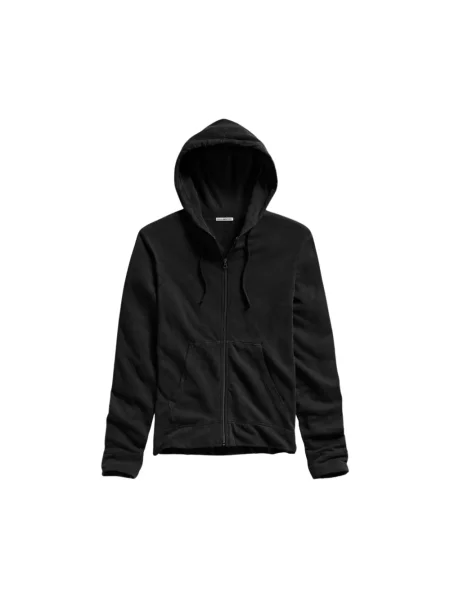 Bluza z kapturem James Perse z kapturem czarna