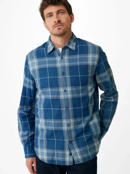 Клетчатая рубашка Mexx синяя