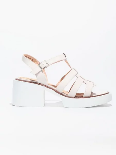 Respect Босоніжки шкіра білий