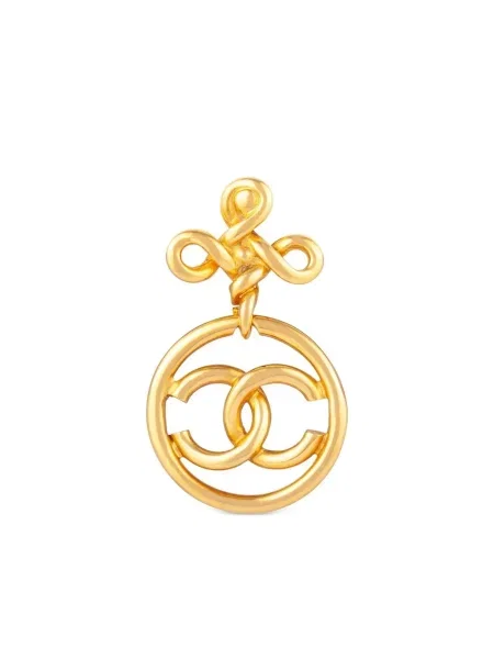 Náušnice Chanel Pre-owned zlaté