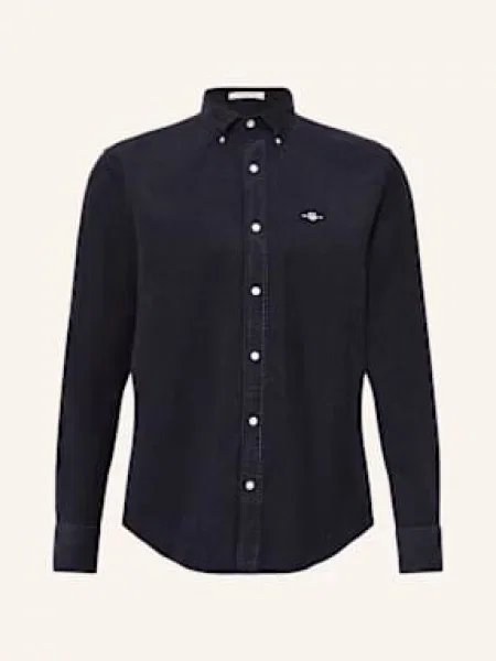 Gant Koszula Sztruksowa Regular Fit blau granatowa