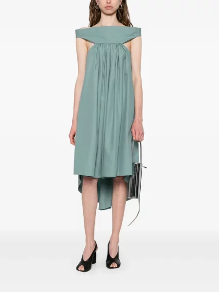Rochie midi Rick Owens până la genunchi de costum verde