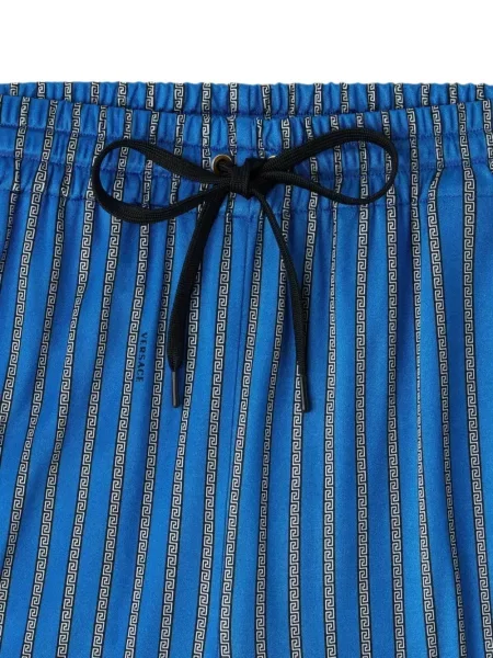 Pantaloni Versace din jerseu albastru