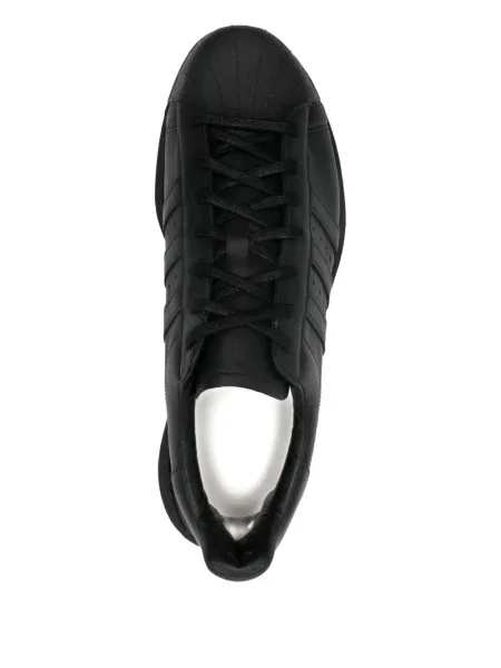 Sneakerși Y-3 din piele cu platformă negru