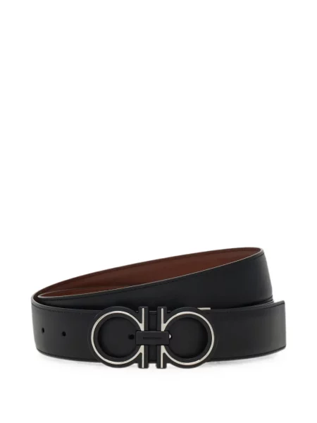 Cu centură reversibil curea Ferragamo negru