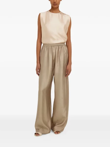 Pantaloni Ferragamo de mătase