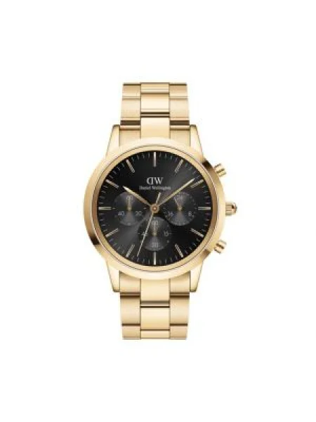 Pánske hodinky v zlatej farbe Daniel Wellington Iconic