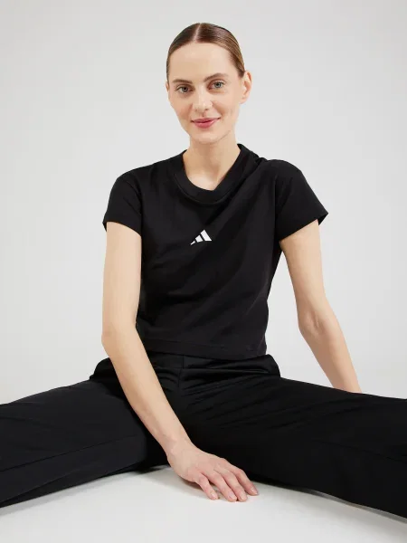 ADIDAS SPORTSWEAR Marškinėliai / balta juoda