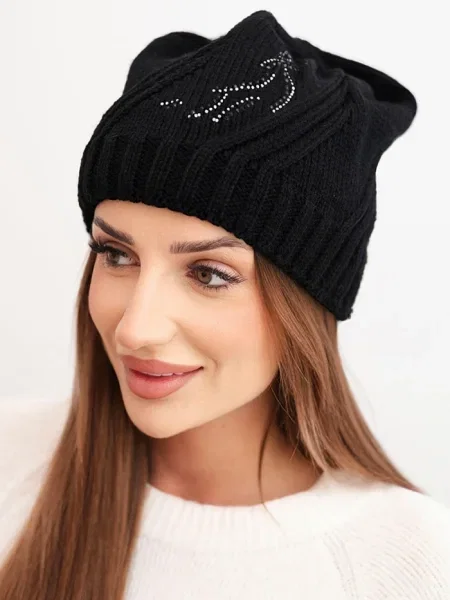 Căciulă Kesi de lână cu tepi negru