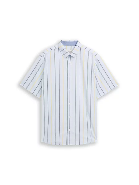 TOM TAILOR Cămașă bleumarin / deschis / galben / verde albastru