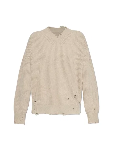 Sweter Mm6 Maison Margiela beżowy