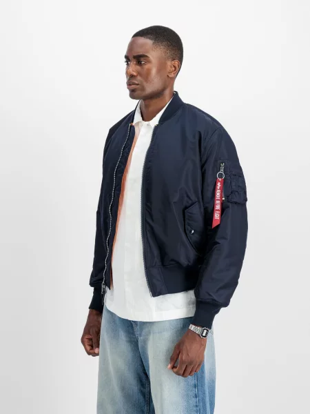 ALPHA INDUSTRIES Φθινοπωρινό και ανοιξιάτικο μπουφάν Heritage σκούρο μπλε