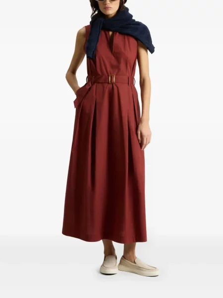 Rochie maxi Woolrich de costum roșu