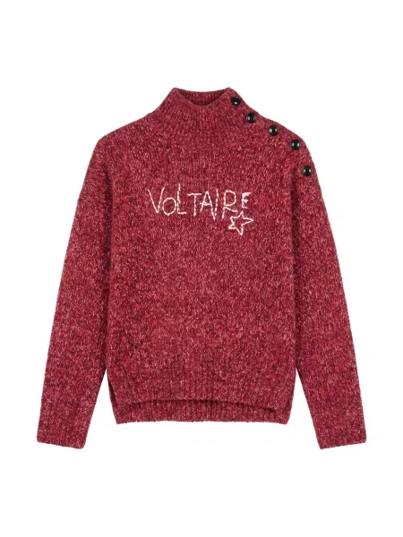 Pulover copii Zadig & Voltaire roșu