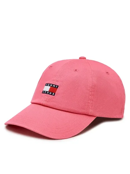 Шапка с козирка Tommy Jeans розово