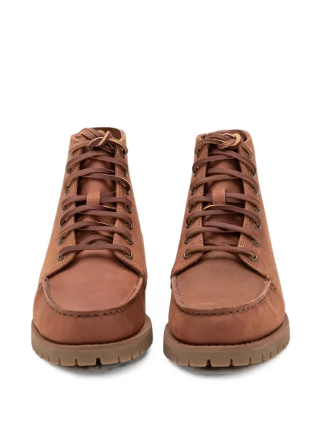 Botine Sebago cu șireturi din dantelă maro
