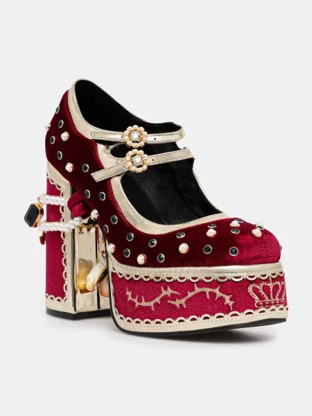 Обувки с дебел Koi Footwear Boleyns Vengeance с дебел бордо