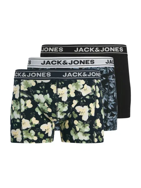 JACK & JONES Boksarice JACRAY mornarska / svetlo zelena črna